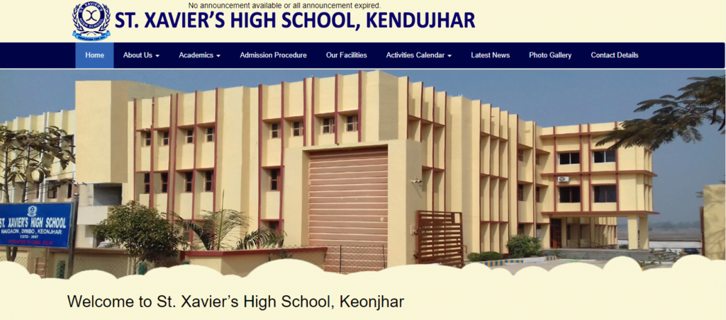 st xavier keonjhar recruitment