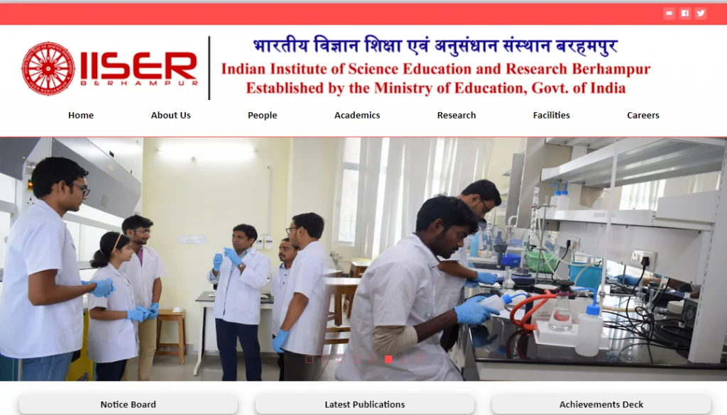 IISER Berhampur Recruitment 2021