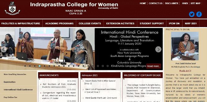 Indraprastha College for Women Vacancy