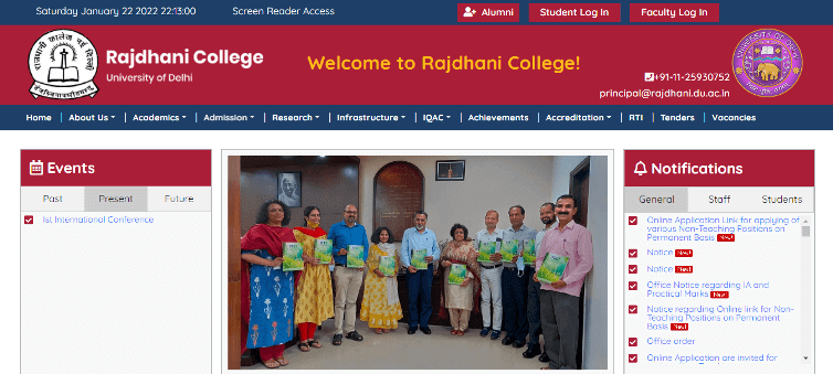 Rajdhani College Delhi Recruitment