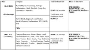 KV Kalahandi Recruitment 2024