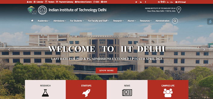 IIT Delhi Recruitment