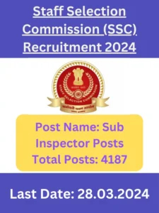 SSC Delhi Police Recruitment 2024