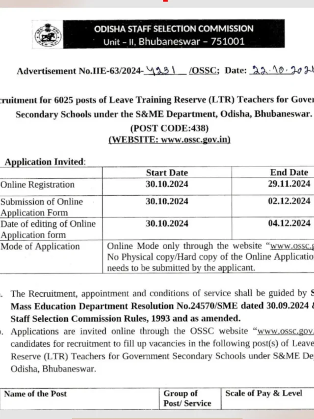 LTR Teacher Recruitment 2024