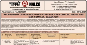 NALCO Non Executive Recruitment