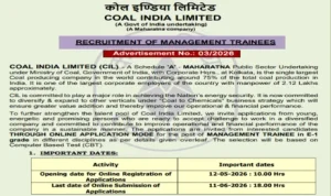 COAL India MT Recruitment 2026